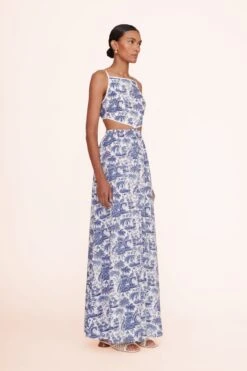 SIMONE CROCHET HEEL | CREAM -Staud Store Mula dress blue toile 00597 web 1