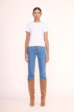 CREW NECK T SHIRT | WHITE -Staud Store NEED NAME 047 01362 web