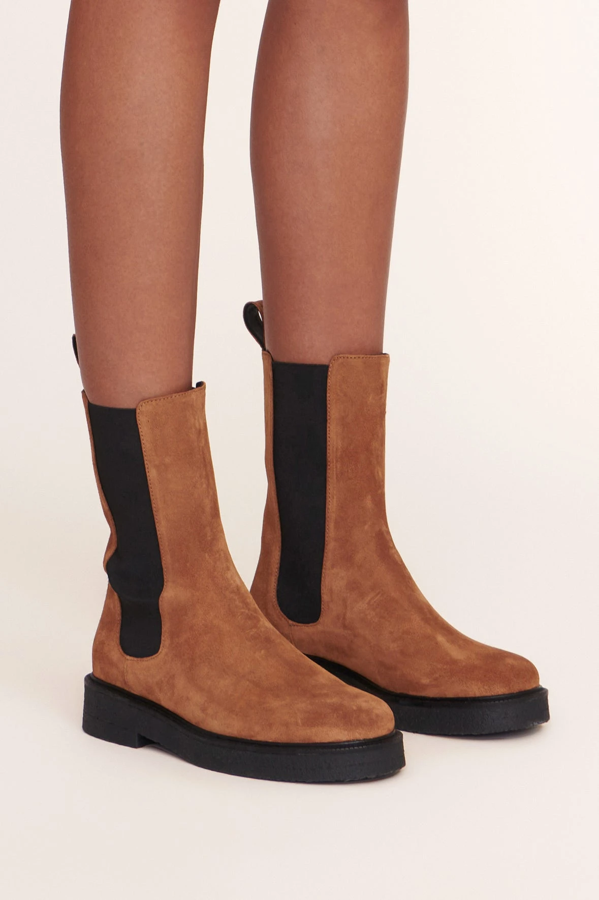 PALAMINO BOOT | TAN BLACK PALAMINO BOOT | TAN BLACK -Staud Store Palamino Boot Tan Black web