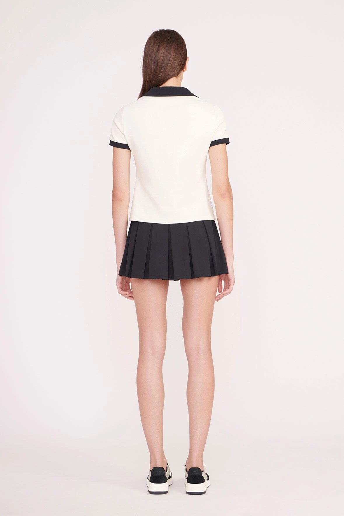 VOLLEY TOP | IVORY BLACK VOLLEY TOP | IVORY BLACK -Staud Store PickleBall 011 00674 edit web