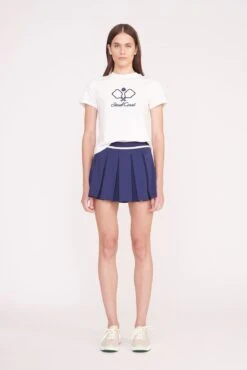 BACKHAND TOP | WHITE -Staud Store PickleBall 012 00732 edit web