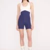 BOUNCE SHORT UNITARD | NAVY IVORY