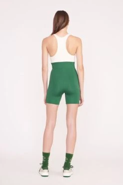 BOUNCE SHORT UNITARD | COURT GREEN IVORY -Staud Store PickleBall 031 01651 edit web