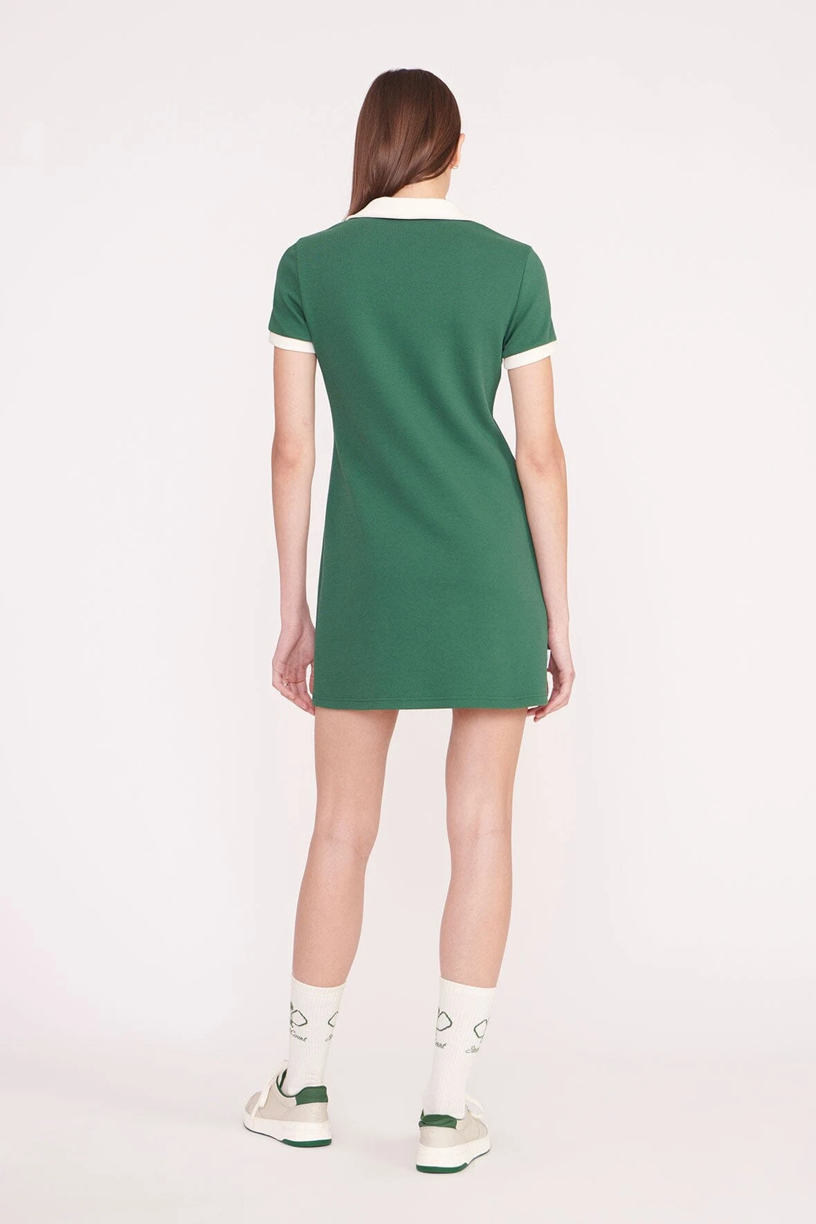 VOLLEY DRESS | COURT GREEN IVORY VOLLEY DRESS | COURT GREEN IVORY -Staud Store PickleBall 036 01943 edit web