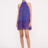 MARLOWE DRESS | LAPIS WAVY DOT 2 MARLOWE DRESS | LAPIS WAVY DOT -Staud Store Pre Fall 028 00894 web