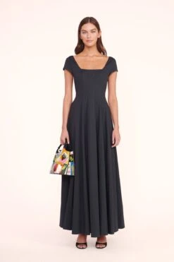 BEADED COTE BAG | CORAL PATCHWORK -Staud Store RENAME BLACK DRESS BAGS 00321 web