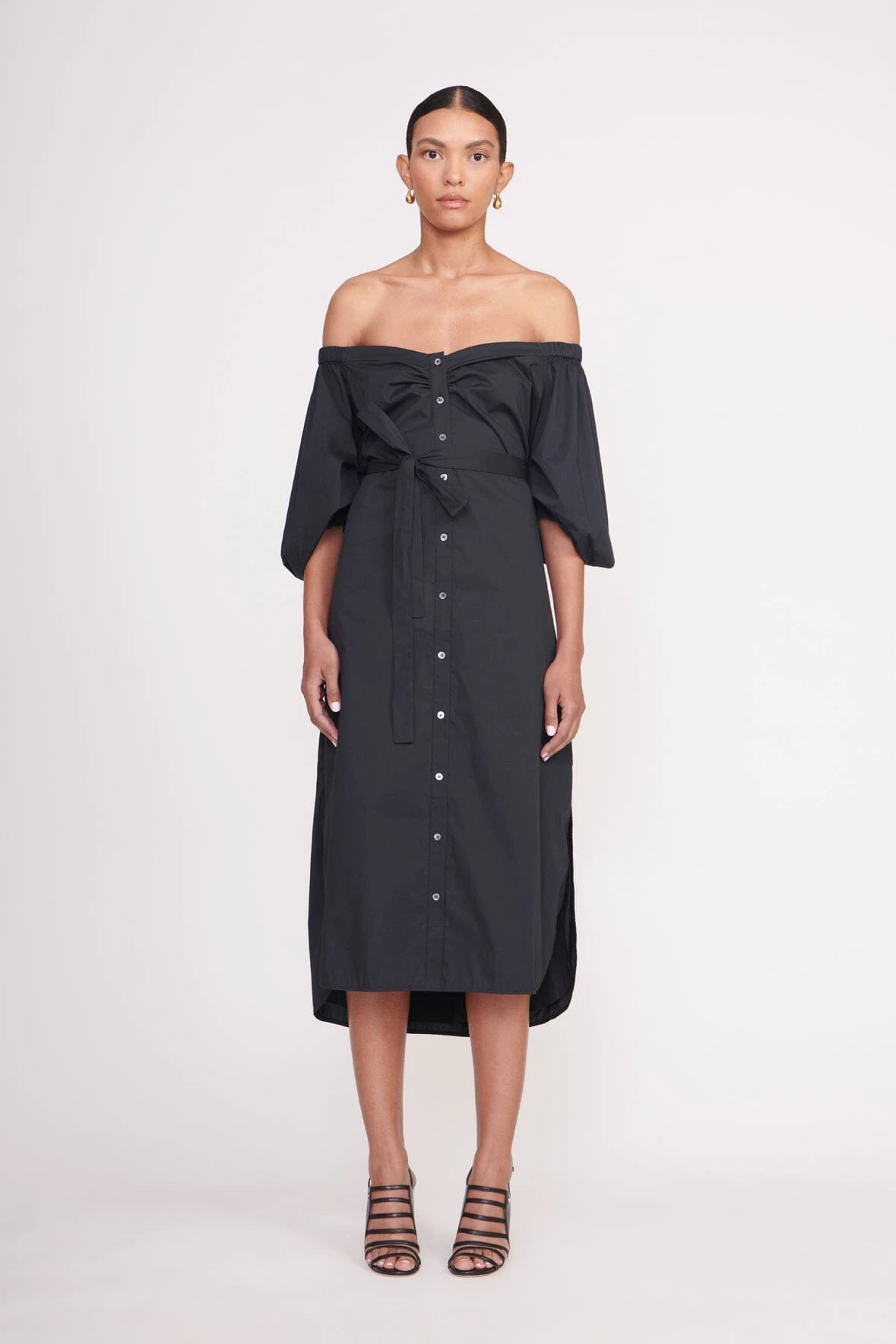 REESE DRESS | BLACK REESE DRESS | BLACK -Staud Store Reese Dress Black 00962 web