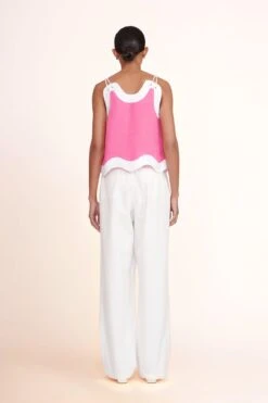 RENATA TOP | BLOSSOM WHITE 4 RENATA TOP | BLOSSOM WHITE -Staud Store Renata Top Blossom White Luisa Pant Ivory 02878 web