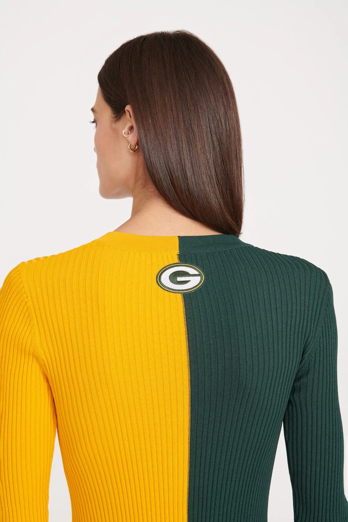 THE STAUD NFL CARGO SWEATER | GREEN BAY PACKERS THE STAUD NFL CARGO SWEATER | GREEN BAY PACKERS -Staud Store SHOKO DRESS GREEN BAY PACKERS 1570 web