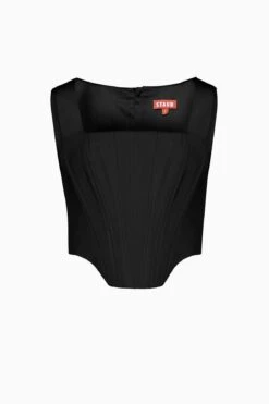 ALICE TOP | BLACK -Staud Store STAUD ALICE TOP BLACK RESORT20 PACKSHOT 1