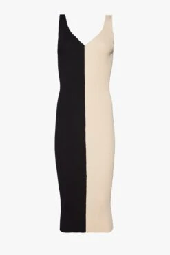 DANA DRESS | BUFF BLACK -Staud Store STAUD DANA DRESS BUFF BLACK SPRING ECOM 22 4