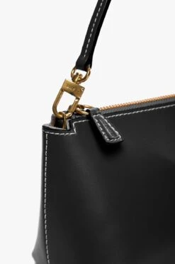 KAIA SHOULDER BAG | BLACK -Staud Store STAUD KAIA SHOULDER BAG BLACK CALF SUMMER PF 21 4