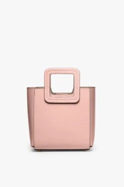 MINI SHIRLEY LEATHER BAG | DARK BLUSH 3 MINI SHIRLEY LEATHER BAG | DARK BLUSH -Staud Store STAUD MINI SHIRLEY DARK BLUSH CALF NAPPA SPRING 21 1