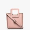 MINI SHIRLEY LEATHER BAG | DARK BLUSH -Staud Store STAUD MINI SHIRLEY DARK BLUSH CALF NAPPA SPRING 21 2