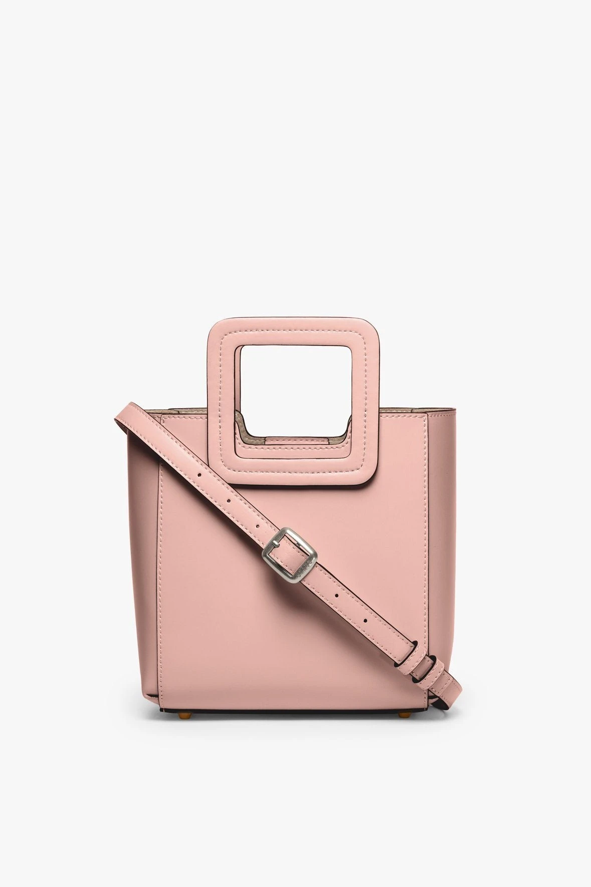 MINI SHIRLEY LEATHER BAG | DARK BLUSH MINI SHIRLEY LEATHER BAG | DARK BLUSH -Staud Store STAUD MINI SHIRLEY DARK BLUSH CALF NAPPA SPRING 21 2