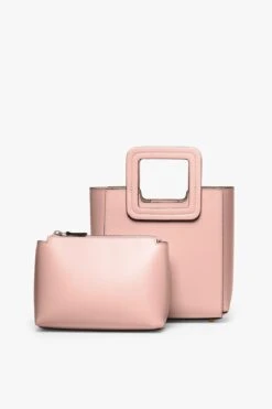 MINI SHIRLEY LEATHER BAG | DARK BLUSH 6 MINI SHIRLEY LEATHER BAG | DARK BLUSH -Staud Store STAUD MINI SHIRLEY DARK BLUSH CALF NAPPA SPRING 21 3
