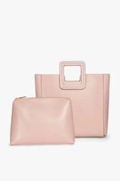 SHIRLEY LEATHER BAG | BLUSH -Staud Store STAUD SHIRLEY BLUSH RESORT20 3