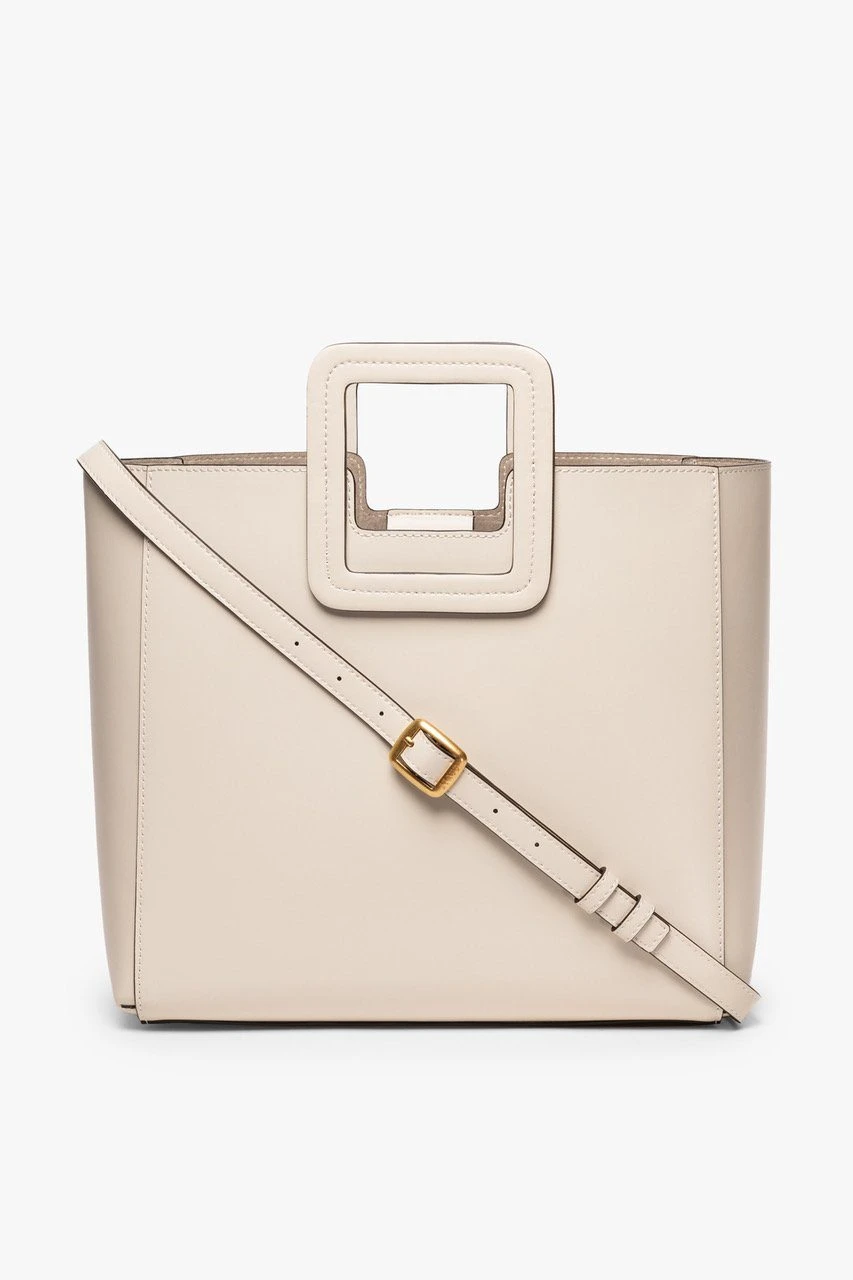 SHIRLEY LEATHER BAG | CREAM SHIRLEY LEATHER BAG | CREAM -Staud Store STAUD SHIRLEY CREAM CALF SPRING 21 1