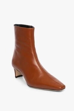 WALLY ANKLE BOOT | TAN -Staud Store STAUD WALLY ANKLE BOOT TAN NAPPA FALL ECOM 21 1