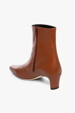 WALLY ANKLE BOOT | TAN -Staud Store STAUD WALLY ANKLE BOOT TAN NAPPA FALL ECOM 21 2
