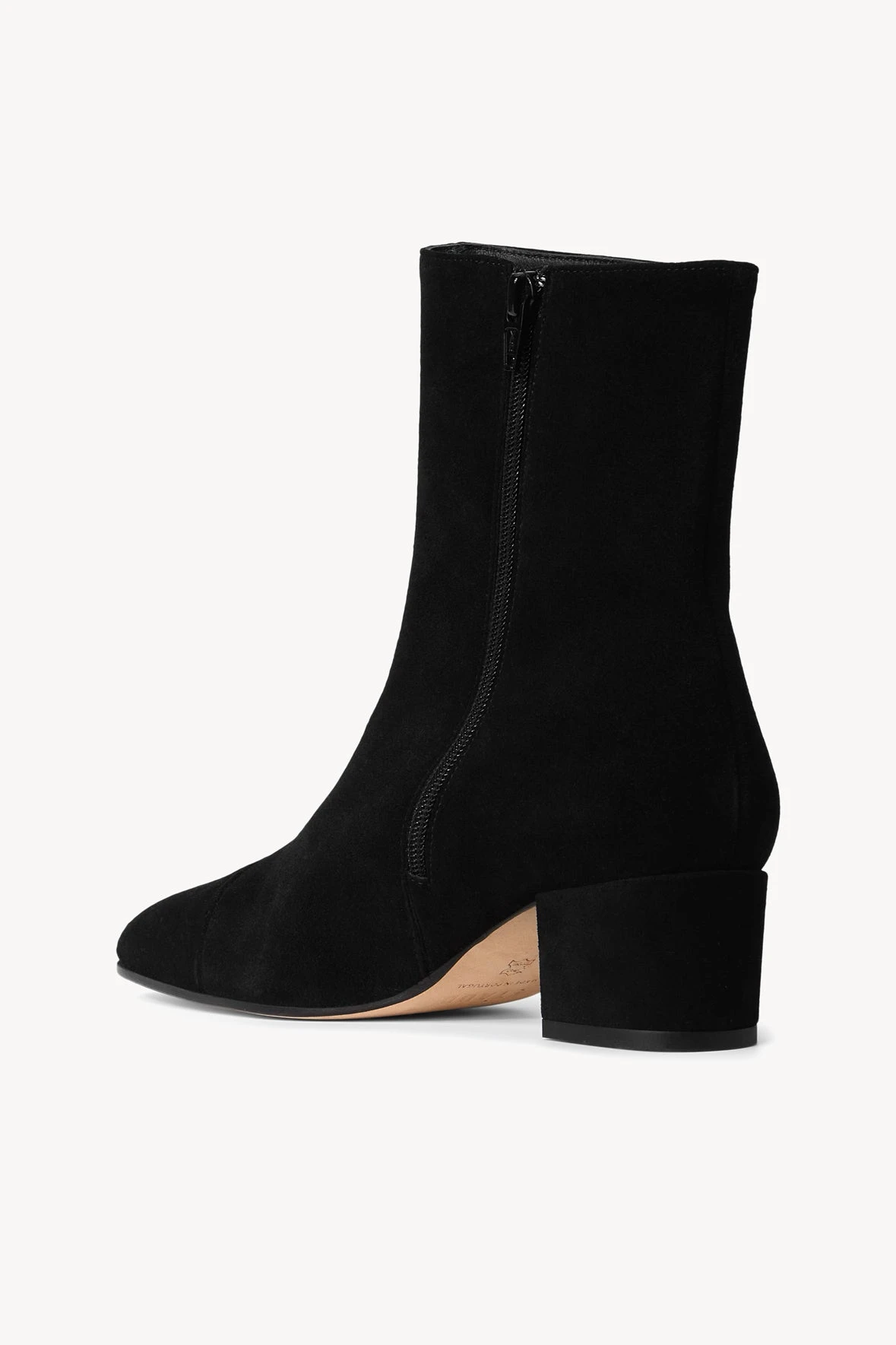 AIMEE SHORT BOOT | BLACK SUEDE AIMEE SHORT BOOT | BLACK SUEDE -Staud Store STAUD AIMEE SHORT BOOT BLACK FALL 22 ECOM 3