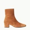 AIMEE SHORT BOOT | TAN SUEDE 2 AIMEE SHORT BOOT | TAN SUEDE -Staud Store STAUD AIMEE SHORT BOOT TAN FALL 22 ECOM 1