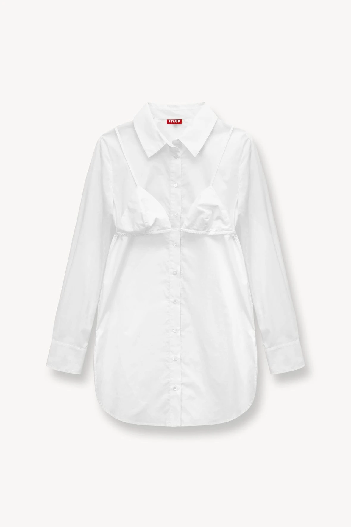 ALITA TUNIC | WHITE ALITA TUNIC | WHITE -Staud Store STAUD ALITA TUNIC WHITE SUPF 23 ECOM 1 1