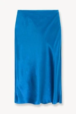 ANGELA SKIRT | ISLAND BLUE -Staud Store STAUD ANGELA SKIRT ISLAND BLUE SUPF 23 ECOM 1