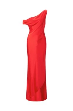 ASHANTI DRESS | RED ROSE -Staud Store STAUD ASHANTIDRESS REDROSE ECOM 1