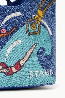 BEADED COTE BAG | SWIMMERS 5 BEADED COTE BAG | SWIMMERS -Staud Store STAUD BEADEDCOTE BAG SWIMMERS SUPF 23 ECOM 4