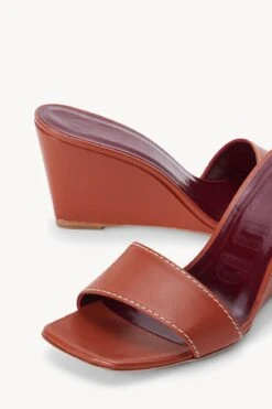 BILLIE WEDGE | TAN -Staud Store STAUD BILLIE WEDGE TAN SEASON 22 ECOM 4
