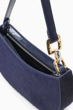 BRADY SHOULDER BAG | NAVY HAIRCALF -Staud Store STAUD BRADY SHOULDERBAG NAVY FALL 23 ECOM 3