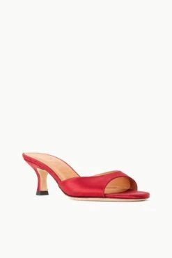 BRIGITTE MULE | RUBY SATIN -Staud Store STAUD BRIGITTE MULE RUBY SUPF 23 ECOM 2