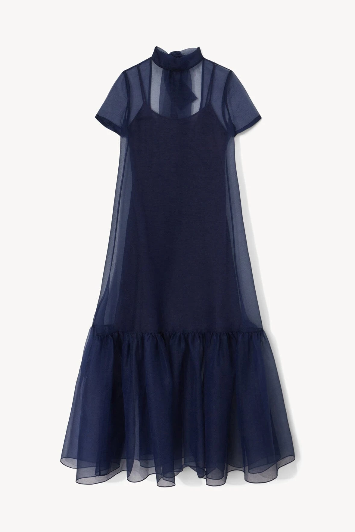 CALLUNA DRESS | NAVY CALLUNA DRESS | NAVY -Staud Store STAUD CALLUNA DRESS NAVY HOLIDAY 22 ECOM 1