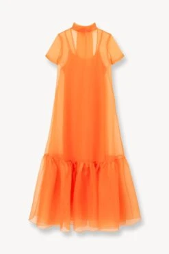 CALLUNA DRESS | NECTARINE -Staud Store STAUD CALLUNA DRESS NECTARINE SUPF 23 ECOM 1