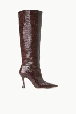 CAMI BOOT | ESPRESSO CROC EMBOSSED