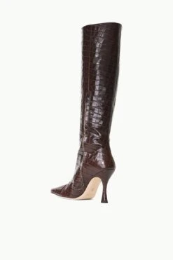 CAMI BOOT | ESPRESSO CROC EMBOSSED -Staud Store STAUD CAMI BOOT ESPRESSO FALL 23 ECOM 3 2