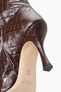 CAMI BOOT | ESPRESSO CROC EMBOSSED -Staud Store STAUD CAMI BOOT ESPRESSO FALL 23 ECOM 4