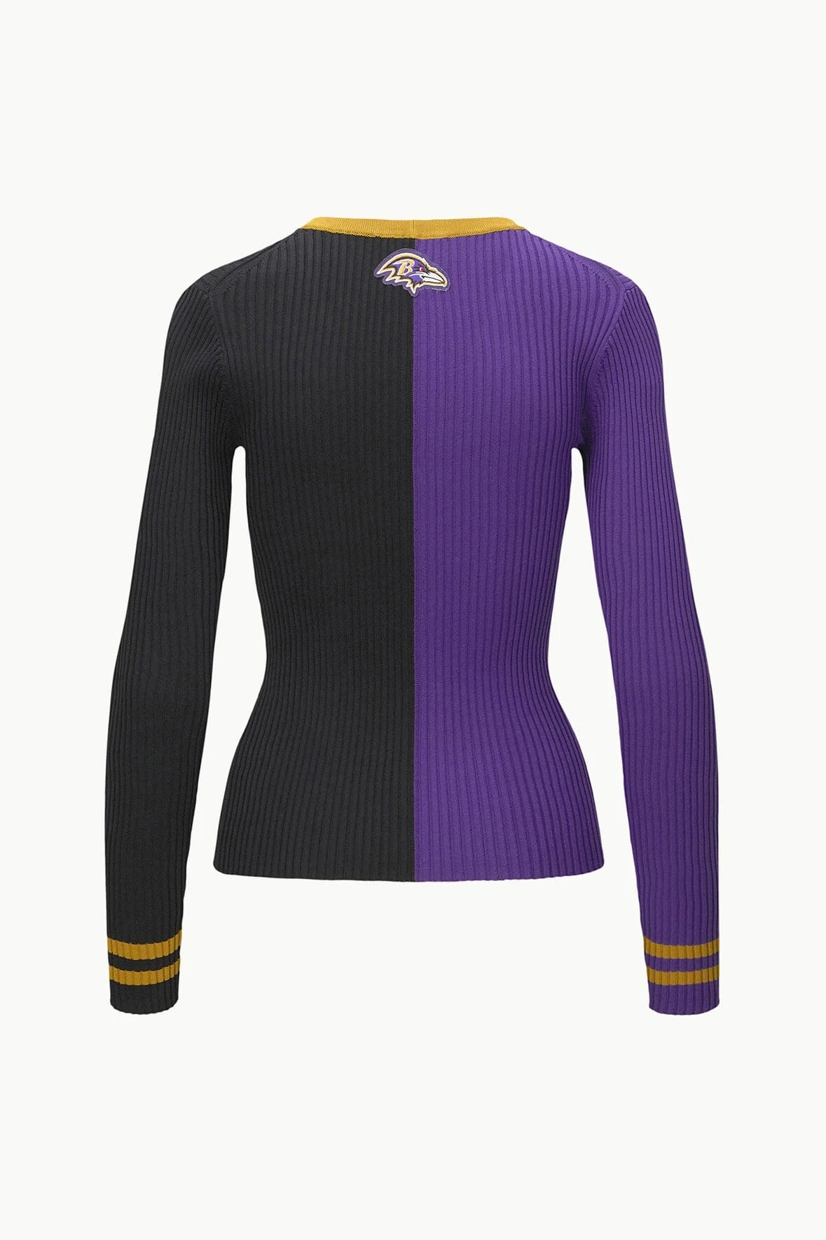 THE STAUD NFL CARGO SWEATER | BALTIMORE RAVENS THE STAUD NFL CARGO SWEATER | BALTIMORE RAVENS -Staud Store STAUD CARGOSWEATERXNFL SWEATER BALTIMORERAVENS FANATICS 23 ECOM 2