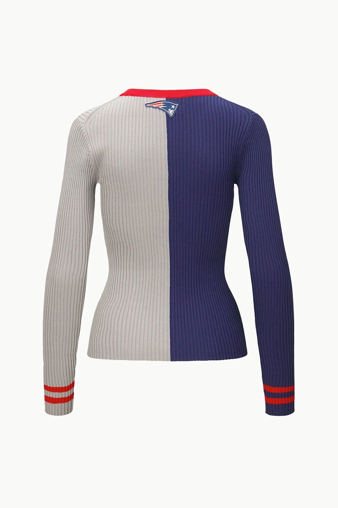 THE STAUD NFL CARGO SWEATER | NEW ENGLAND PATRIOTS THE STAUD NFL CARGO SWEATER | NEW ENGLAND PATRIOTS -Staud Store STAUD CARGOSWEATERXNFL SWEATER NEWENGLANDPATRIOTS FANATICS 23 ECOM 2
