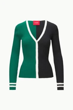 THE STAUD NFL CARGO SWEATER | NEW YORK JETS -Staud Store STAUD CARGOSWEATERXNFL SWEATER NEWYORKJETS FANATICS 23 ECOM 1