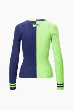 THE STAUD NFL CARGO SWEATER | SEATTLE SEAHAWKS 9 THE STAUD NFL CARGO SWEATER | SEATTLE SEAHAWKS -Staud Store STAUD CARGOSWEATERXNFL SWEATER SEATTLESEAHAWKS FANATICS 23 ECOM 2