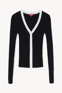 CARGO SWEATER | BLACK 6 CARGO SWEATER | BLACK -Staud Store STAUD CARGO SWEATER BLACK WHITE SPRING 23 ECOM 1