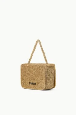 CARMEN BEADED BOX BAG | GOLD -Staud Store STAUD CARMENBEADEDBOXBAG GOLD ECOM 2