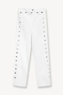 CARTER PANT | WHITE -Staud Store STAUD CARTER PANT WHITE SUPF 23 ECOM 1 1