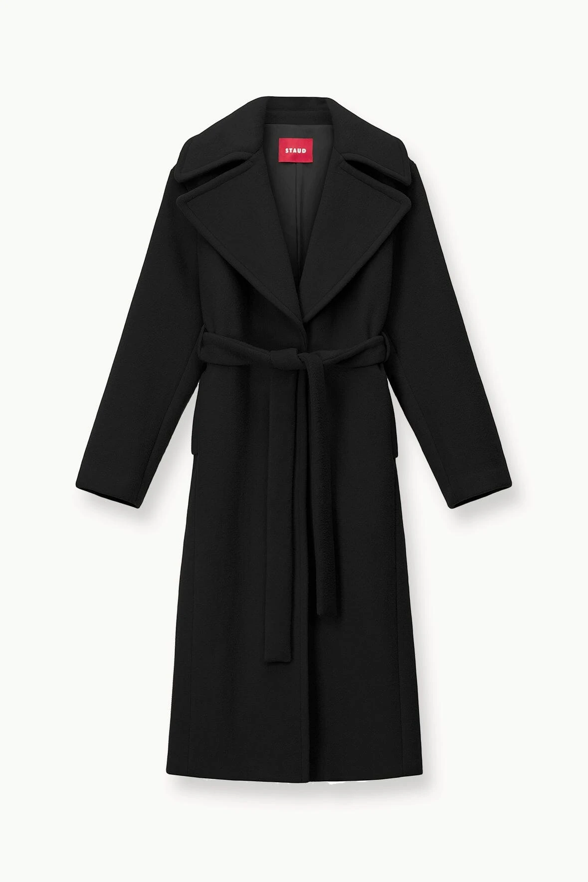 CARVER COAT | BLACK CARVER COAT | BLACK -Staud Store STAUD CARVER COAT BLACK FALL 23 ECOM 1