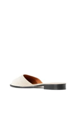 CASPIAN SLIDE | NATURAL LINEN -Staud Store STAUD CASPIAN SLIDE BLACK SUPF 23 ECOM 3 1 web