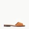 CASPIAN SLIDE | TAN SUEDE -Staud Store STAUD CASPIAN SLIDE TANSUEDE SUPF 23 ECOM 1 1