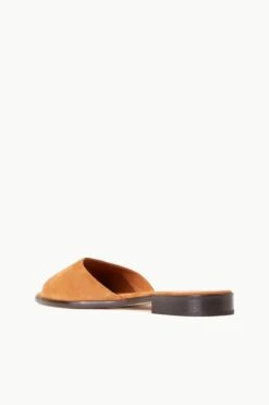 CASPIAN SLIDE | TAN SUEDE -Staud Store STAUD CASPIAN SLIDE TANSUEDE SUPF 23 ECOM 3