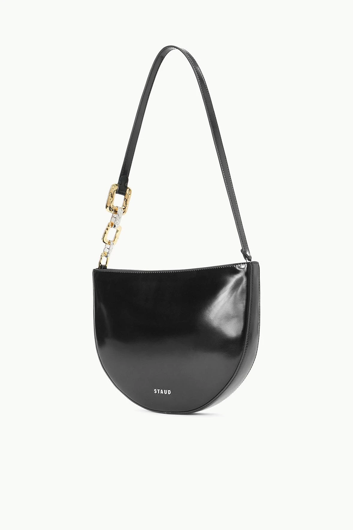 COLT SHOULDER BAG | BLACK POLISHED COLT SHOULDER BAG | BLACK POLISHED -Staud Store STAUD COLT SHOULDERBAG BLACK FALL 23 ECOM 2 5c37b21a 175b 42c3 8fb7 9926b454d4fb